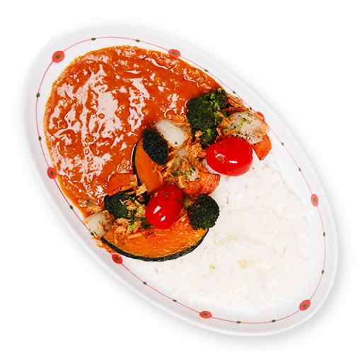 모둠 야채튀김 토마토비프카레
