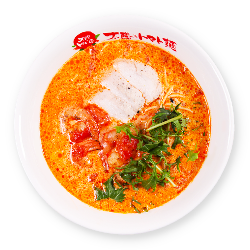 농후한 토마토 크림새우탕멘